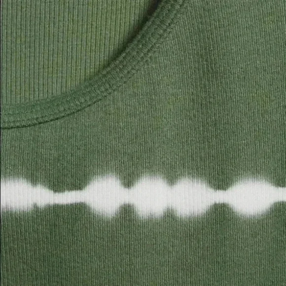 🆕Green Amber Tie Dye Ribbed Tank🆕 - Picture 4 of 8